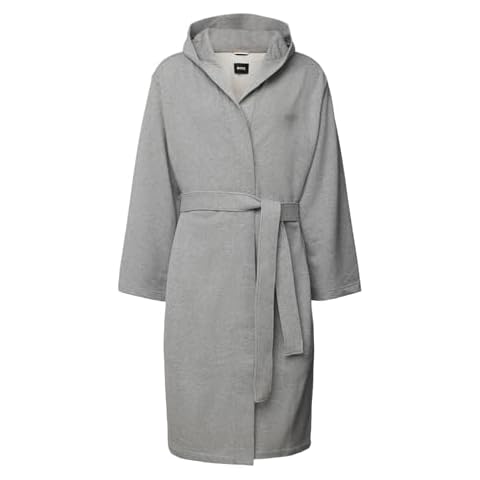 BOSS Medium Grey French Terry Robe Cover