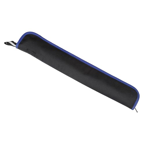 FRCOLOR Bolsa de Tela Oxford Negra con Borde Azul Estuche Vertical para Flauta y Mini Bolsa para Saxofón Portátil y Resistente de Transporte para Instrumentos de Viento
