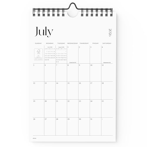 Cabbrix Mini Calendar 2026 Wall Calendar Vertical 6 x 9 inch Small Calendar Including July 2026 to December 2027 Easy Planning Little Notepad Calendar for Wall Desk Bulletin Board Simplified