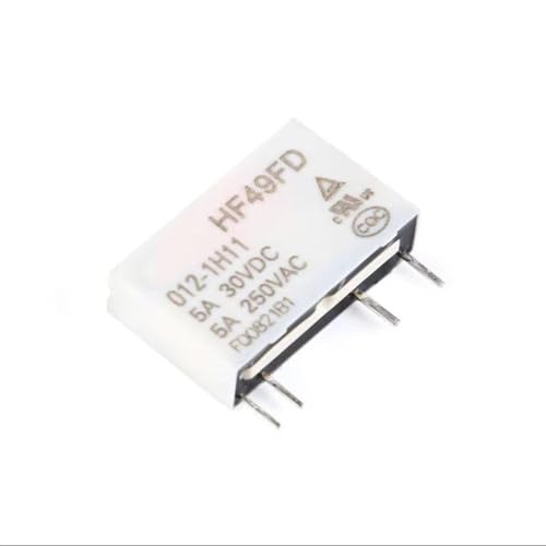 Relé 12V HF49FD-012-1H11 para reparar placas de electrodomésticos y domótica 5A