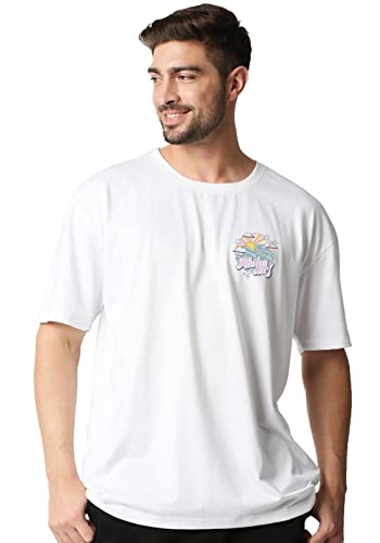 Image of Wear Your Opinion Men's Back Print Oversized Graphic T-Shirt (Design : Aloha Surf)