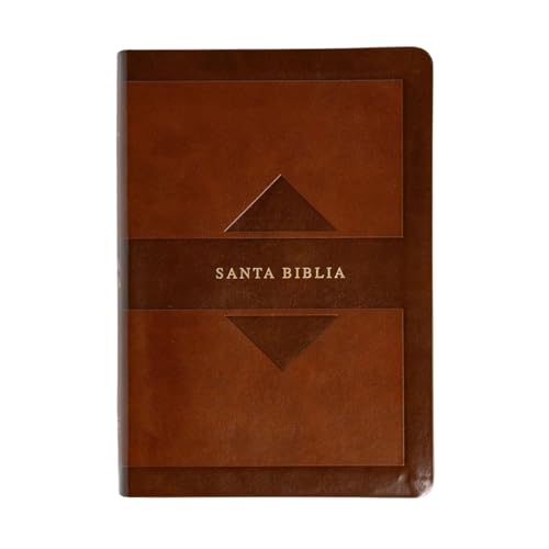 RVR 1960 Biblia letra grande tamaño manual edición tierra santa, café símil piel Mass Market: Santa Biblia (Spanish Edition)