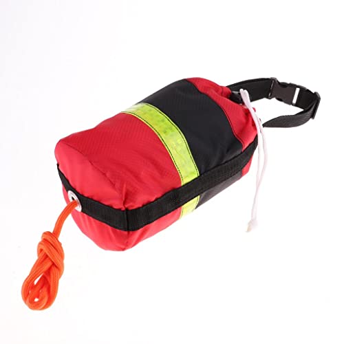 Aosekaa de Bolsa de Caiaque/Corda de Natação com, Saco preto vermelho com corda não reflexiva de 16