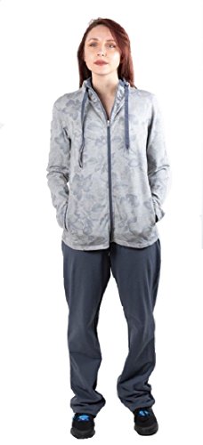 Survêtement Champion 110346 femme gris et bleu en taille XL avec veste zippée