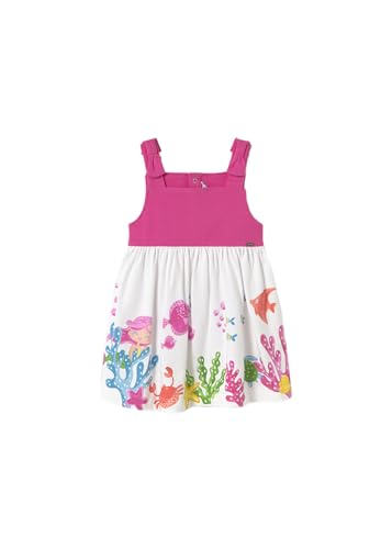 Vestido punto fuxia Mayoral de tejido elástico y cómodo