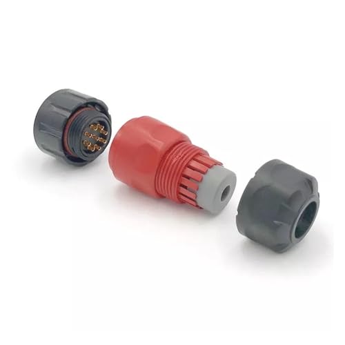 Connecteur de signal d'alimentation 9 broches étanche IP67 femelle mâle pour câble extérieur