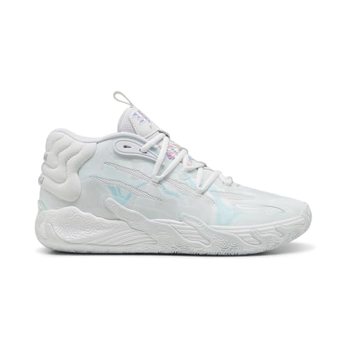 PUMA Mens Mb.03 Iridescent Basketball Sneakers Shoes - White - Size 12 M2