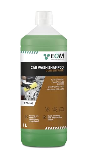 EQM - ECO-105 - Shampooing Concentré pour Voiture - 1L - Plus de 50 lavages - Nettoyage rapid et protection de peinture automobile grâce à son pH neutre