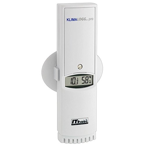 TFA Dostmann Thermo-Hygro-Sender mit Display, 30.3180.IT, für TFA Klimalogg Pro,L 44 (76) x B 24 (57) x H 160 (165) mm
