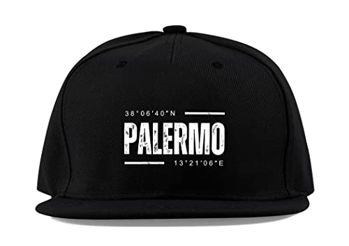 Casquette baseball Palermo en coton avec finitions brodées haut de gamme