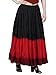Wevez Women's ATS Tribal Dip Dye 25 Yard Skirt, One Size, Black/Red/Maroon