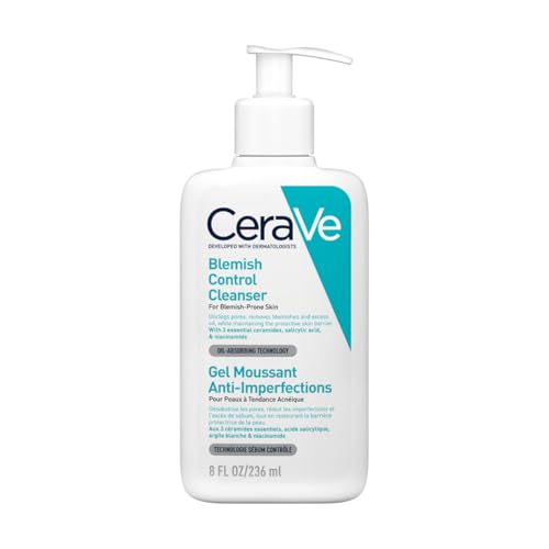 Cerave Blemish Control Cleanser with 2% Salicylic Acid & Niacinam...