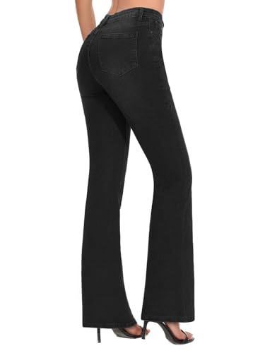 Women's High Waisted Jeans Straight Leg Casual Denim Pants4