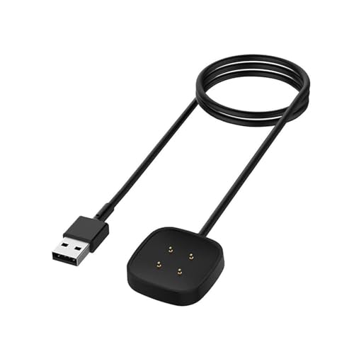 Popolier 【1M 1本】充電ケーブル 対応 フィットビット Fitbit Sense, Sense 2 / Versa 3, Versa 4 充電器 - USB 磁気充電 チャージングケーブル - スマートウォッチアクセサリ