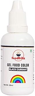 foodfrillz Black Currant (Purple) Food Gel Color, 20 ml Finest colour for Cake,Cookies,Ice Creams,Sweets