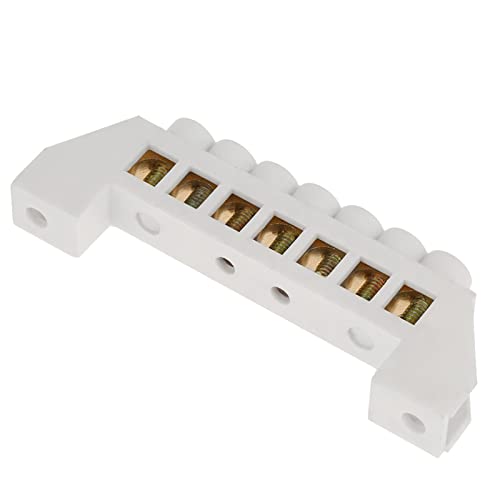 Jabones, Home Improvement Bloques de terminales,10 Uds. Conectores de bloque de terminales de latón con tornillo de cable de distribución eléctrica con diseño de puente de 7...