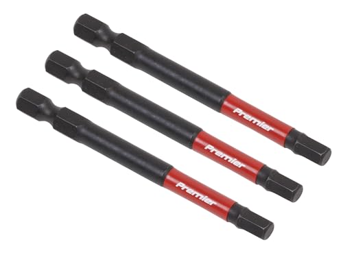 Sealey 3pc 75mm Hex 5mm Impact Power Tool Bit Set - AK8263