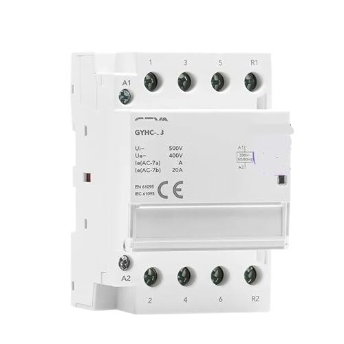 Contacteur rail de guidage 4P 63A 4NO haute performance domestique