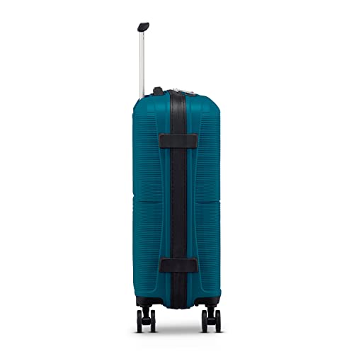 Image of American Tourister Airconic Hardside Luggage with Spinner Wheels, Deep Ocean, 2-piece Set (Carry-on /Medium), Airconic Hardside Luggage With Spinner Wheels