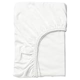 ProTuning LEN Spannbettlaken, 100% Baumwolle, 80x165 cm, Weiß