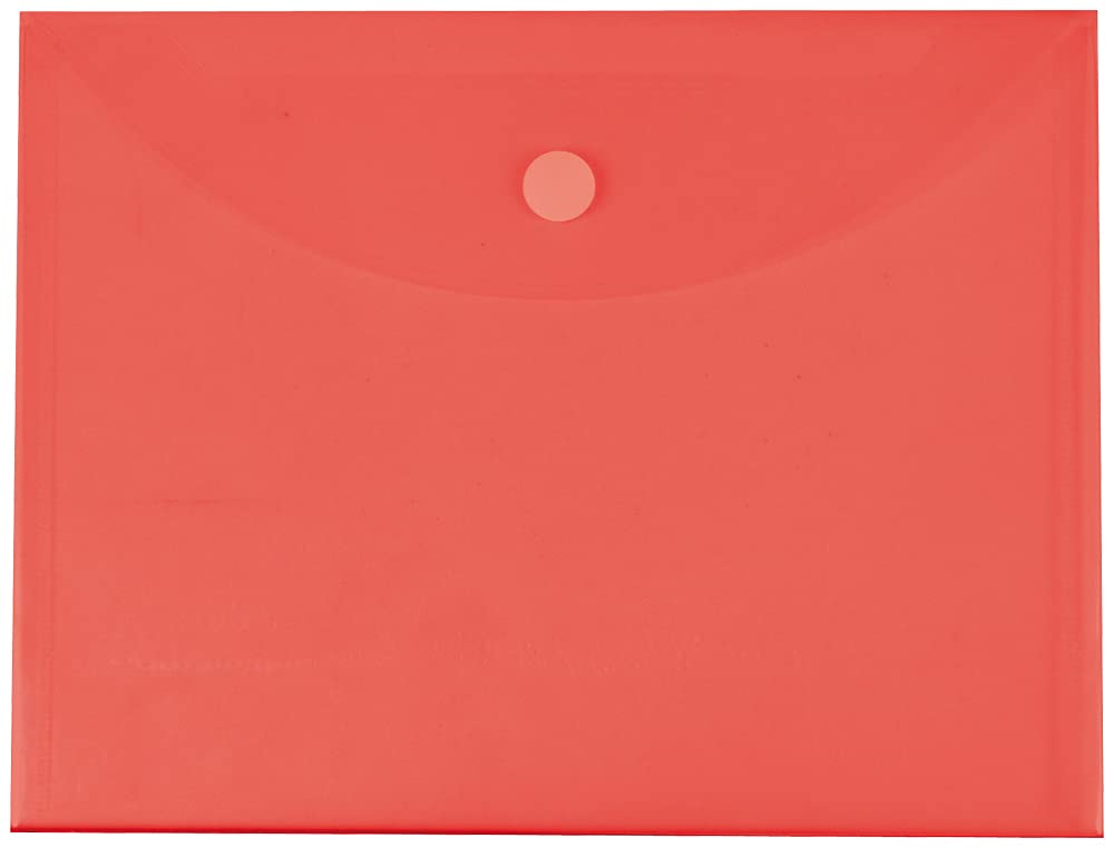 Liderpapel 935989 Polypropylene Velcro Envelope A4 297 x 210 mm 180 Microns Assorted Colours