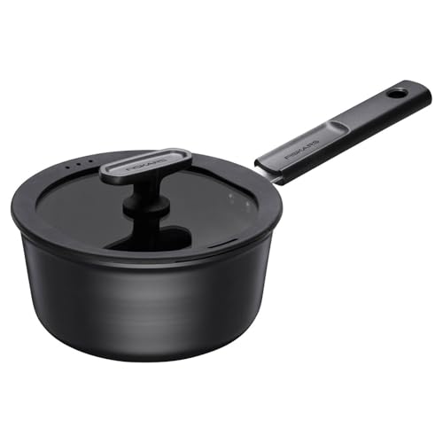 Fiskars Casserole avec Couvercle, Hard Face, Diamètre 18 cm