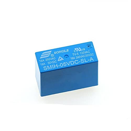 Relais de puissance SMIH-05VDC-SL-A 16A pour circuits imprimés électroniques 10 pièces