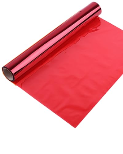 Chocople カラーセロハン カラーセロファン ロール セロハン 梱包 ラッピング 手芸 幅40cm×長さ30m (レッド)