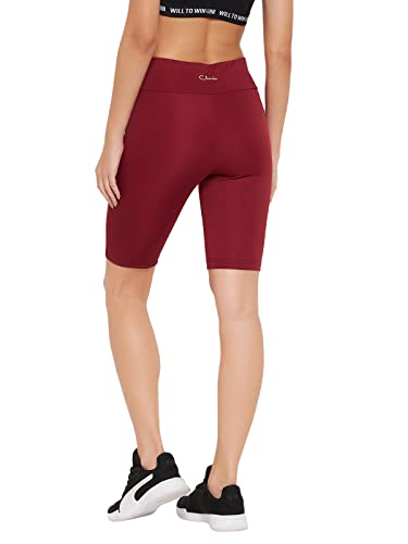 Image of Clovia Women's Snug Fit Mid-Rise Activewear Sports Shorts