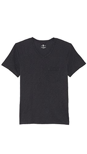 7 For All Mankind Men's Short-Sleeve V-Neck Pocket Tee Shirt