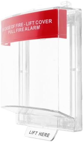 8.45 * 5.11 * 2.16Inch Fire Alarm Cover,Fire Pull Station Cover Full Coverage Protector - Easy Installation for Manual Pull Stations
