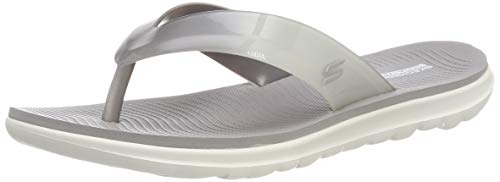 Skechers Women's Flip Flop Sandals, Grey Grey Gyw, 38