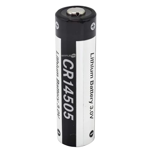 SIMPLETEK - Batería de litio no recargable CR14505 (CR AA) 3 V 2400 mAh para termómetros y otros dispositivos electrónicos