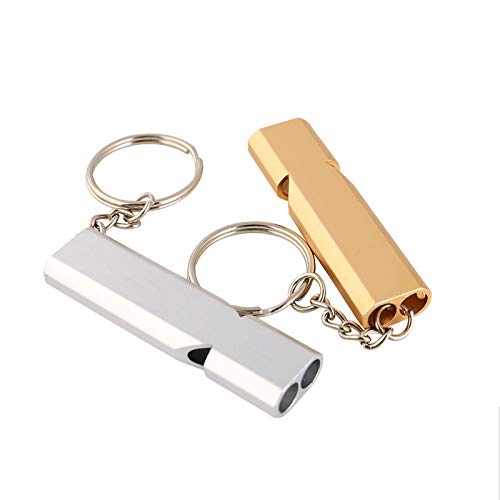 Silbato de emergencia, silbato de supervivencia de emergencia, doble tubo de seguridad,...