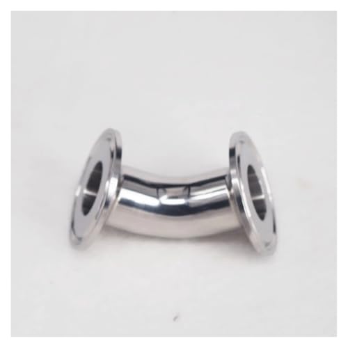 25mm O/D 304 Stainless Steel Ferrule 45 Degree Elbow Pipe Fitting Tri Clamp