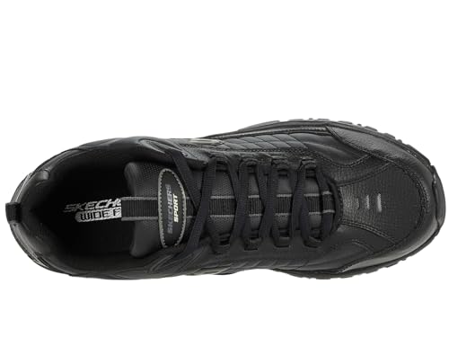 Image of Skechers Men Sneaker Shoes | Athletic Training, Leather and Mesh Upper, Cushioned Insole, Traditional Lace-up, Casual