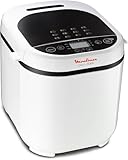 Moulinex Pain Doré, Panificadora 1 Kg, 12 programas automáticos, panel control intuitivo, 3 niveles de tostado y peso, temporizador, función mantener caliente, incluye libro de recetas, OW210130