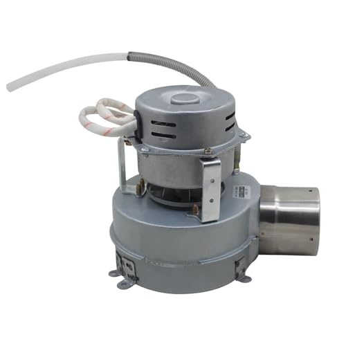 Ventilador centrifugo industrial 230v aire motor radial extractor caldera estufa pellets conducto aire (Izquierda OD60mm 2 Velocidades)