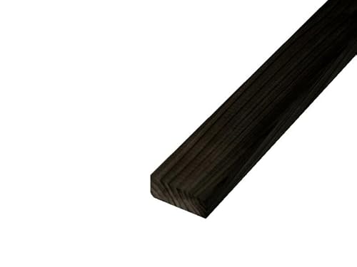 WOODPRO 国産杉 厚15mm×幅36mm×長さ1000mm 屋外用塗装 CB(チャコールブラック)色 板材 厚み1.5cm 幅3.6cm 長さ100cm 受注生産