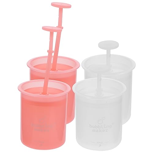 Baluue 4 Uds Espumador Facial Fabricante De Malvaviscos Champú Limpio Mousses Fabricante De Espuma Lavado De Cara Taza De Espuma Cara Espumosa Champú Portátil Fabricantes De Espuma De