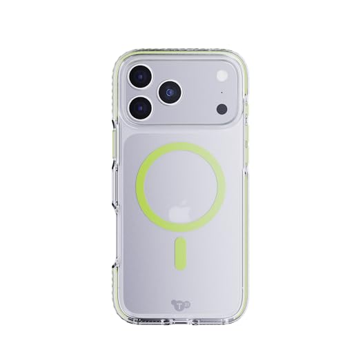 Tech21 EvoCrystal with MagSafe for Apple iPhone 17 Pro MAX Green (Glow-in-The-Dark)
