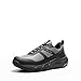 NORTIV 8 Scarpe Trekking Impermeabili Uomo, Leggere, Sneaker Moda da Trekking e Cammino con Supporto Plantare per Campeggio, Allenamento all Aperto StreamRunner,Size 44,Nero/Grigio,NMUMHI2505