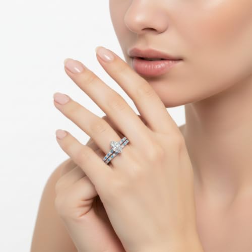 Image of 55Carat Choose Your Gemstone Marquise Shape 14k Rose Gold Plated Classic Delicate Diamond CZ Handmade Fashion Jewelry Party Wear Daily Wear Ornament Gifts for Wife Wedding Ring Sets : US Size 4 to 12