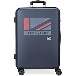 Maletas Juveniles Pepe Jeans Pepe Jeans Aidan, Equipaje Maletas Niños, Azul (Blue), 46x65x23 Cms