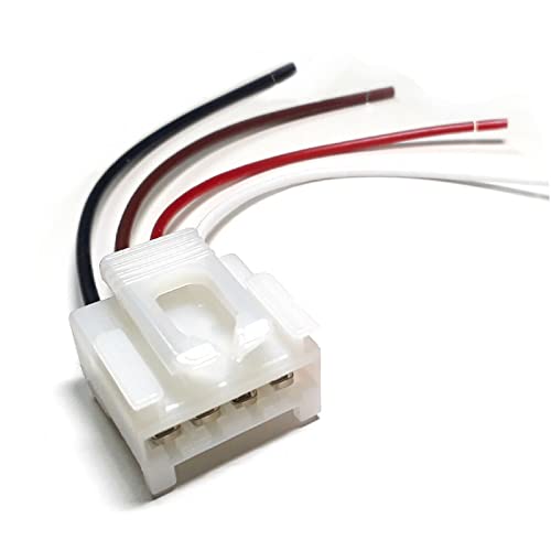 PARTSLINE - Kit Réparation Platine Porte Lampe Lampes Ampoule Connecteur Connectique Prise Feu Feux Arriere Gauche Droit Broche Fiche Faisceau compatible pour 147 GRANDE PUNTO MODELE AVEC 4 BROCHES