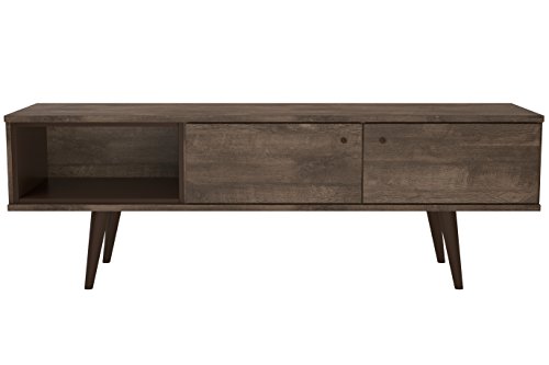 Midtown Concept Mid-Century 2-Cabinet Tv Stand (63" In.), Distressed Brown #TOP8