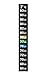 SUKRAGRAHA Traditional Stick-on Digital Temperature Thermometer Strip Degree Fahrenheit and Celsius System Display 10 pc Black