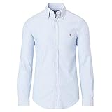 camisas ralph lauren hombre liverpool Puños estándar. Polo Ralph Lauren - Camiseta Oxford de manga larga con botones para hombre - Azul - Medium