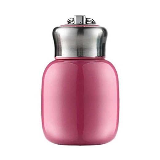 Mini 7 oz Stainless Steel Water Bottle, Portable Small Sports Vacuum Insulated Water Bottle Leak Proof Sport Tumbler Cup Hot and Cold Water Bottle (Rose)