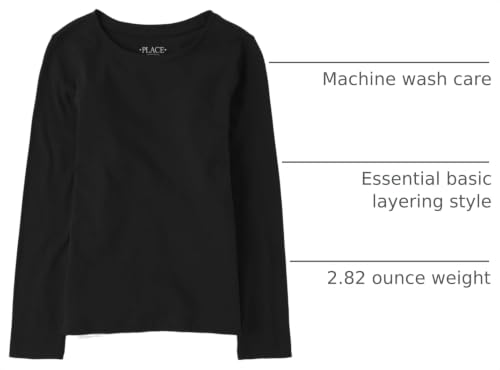 Image of The Children's Place Girls Basic Long Sleeve Layering Tees